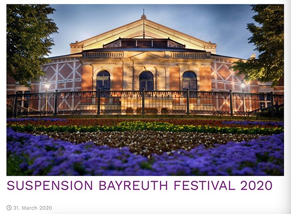 从爱丁堡到拜罗伊特，欧洲多个夏季艺术节取消